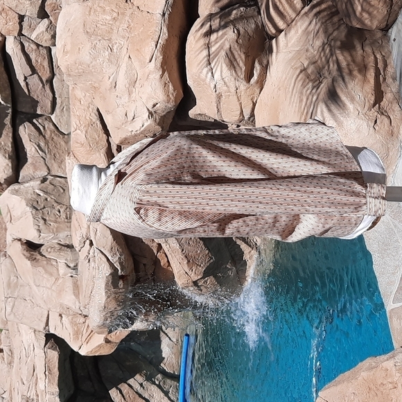 Levi Strauss and Co vintage 1970s brown flowers button down blouse small - Picture 3 of 9